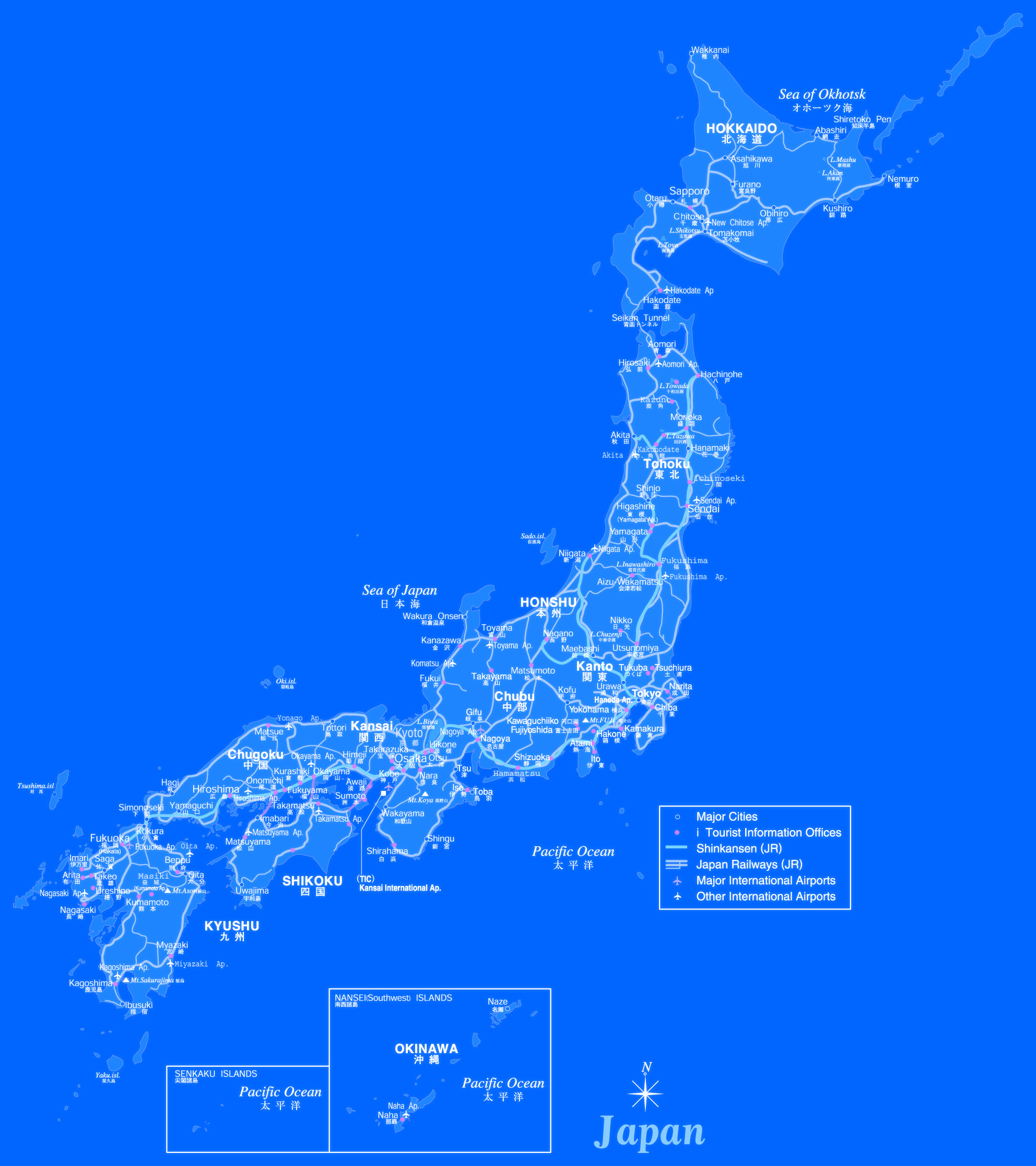 Map For Japan