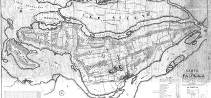 Old Montreal map