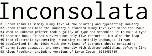 Inconsolata Font