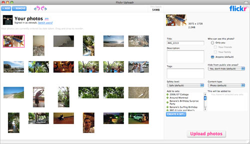 Flickr uploader 3